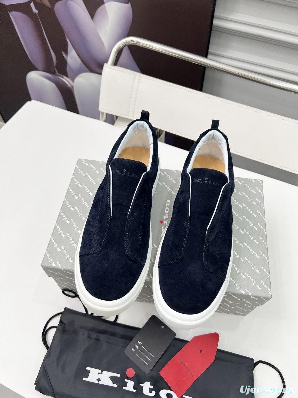 Kiton 2025 SS Slip-On Casual Men's Shoes - KFY00320