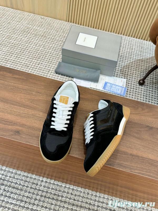 TOM FORD 2025 SS Casual Shoes with Classic Color Blocking and Imported Leather Insole - AS00350