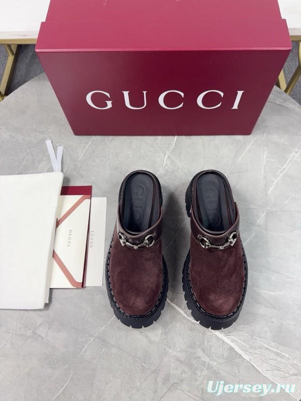 Gucci GG Platform Loafers with Lug Sole - KFY00280