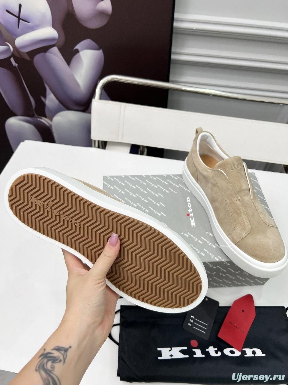 Kiton 2025/SS Slip-On Casual Men's Shoes - KFY00320