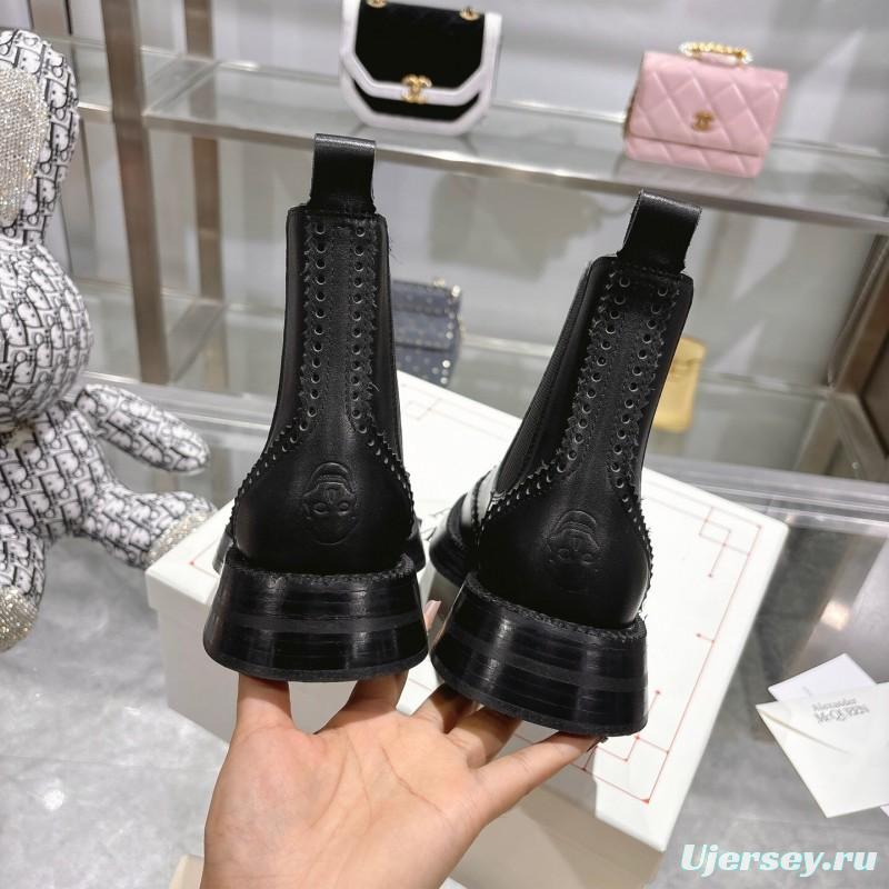 Alexander McQUEEN 2025 SS Retro Chelsea Ankle Boots - KFY00340/KFY00350