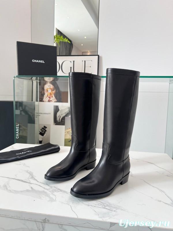 Adidas 2025 SS Western Suede Patchwork Slip-On Riding Boots - LY00400