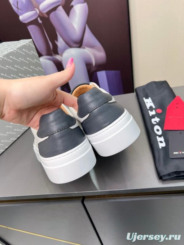 Kiton Spring Summer 2025 Lace-Up Old Money Casual Men's Shoes - KFY00320