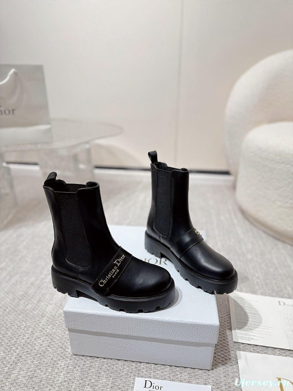 DIOR CHRONO Slip-On Motorcycle Boots - LY00340
