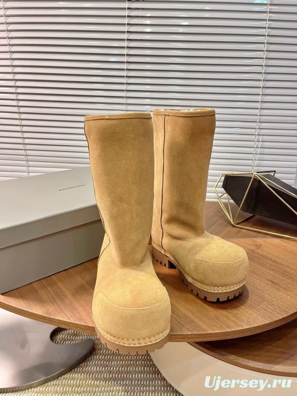 Balenciaga 2025 SS New Big Head High Heel Snow Boots - 2025SSBHB