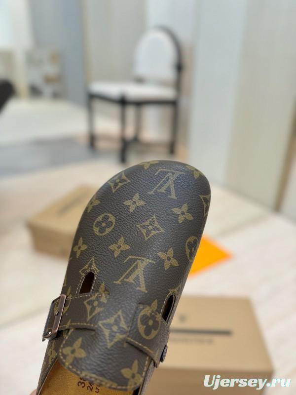 Louis Vuitton Boston Closed-Toe Soft Sole Mule Slippers - KFY00300