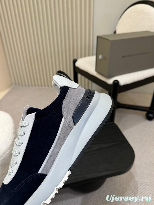 Brunello Cucinelli Casual Sneakers with Textured Calfskin and Seasonal Colors - KFY00320