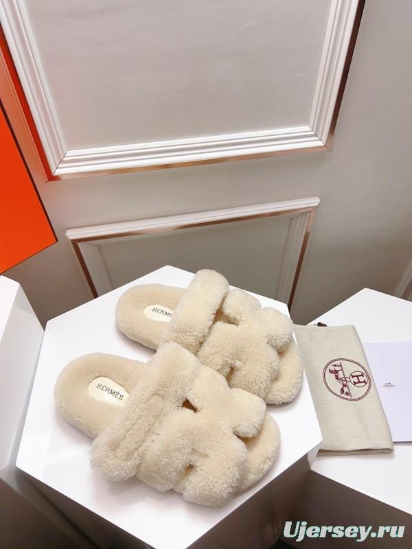 H Love Uncle Shoes Fur Slippers - LY00270