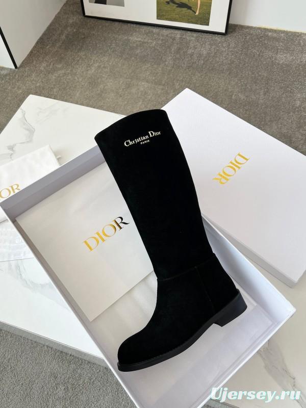 Dior 2025/SS Retro British Style Brogue New Knight Boots - LY00440