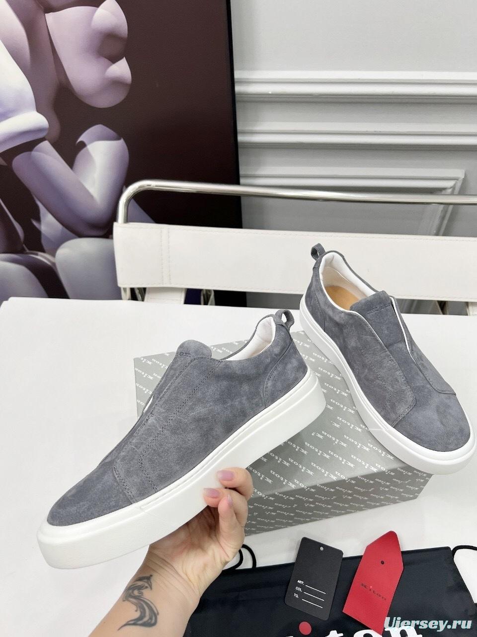 Kiton 2025/SS Slip-On Casual Men's Shoes - KFY00320