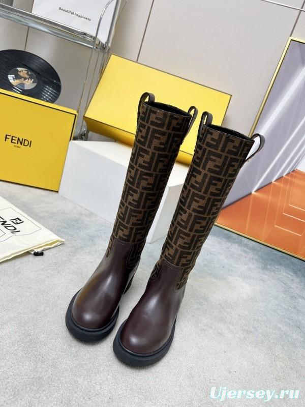 FENDI 2025/SS Fall/Winter Monogram Platform High-Top Boots - LY00400