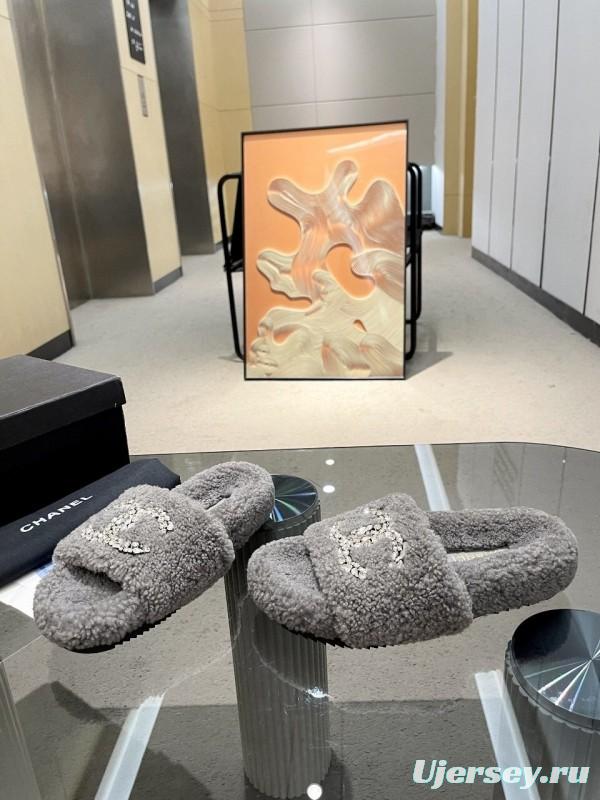 Chanel 2025 SS New Wool Slippers Soft Fine Wool - LY00280