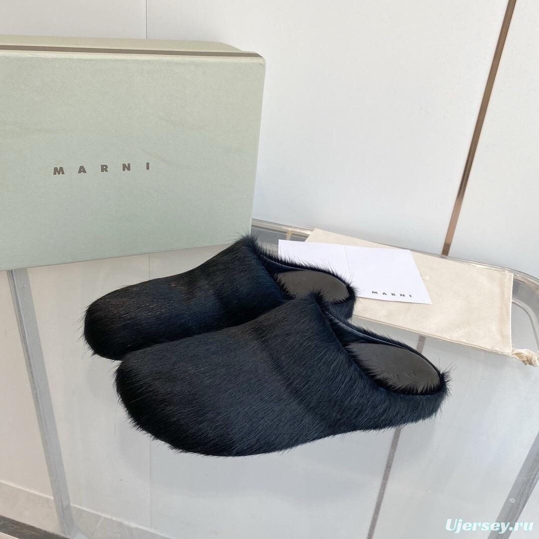 Marni 2025/SS Horsehair Loafer Shoes - LY00