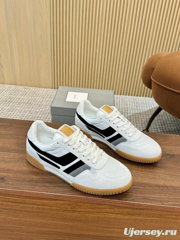 Tom Ford 2025 SS Casual Shoes with Classic Color Blocking and Imported Leather Insole - AS00350