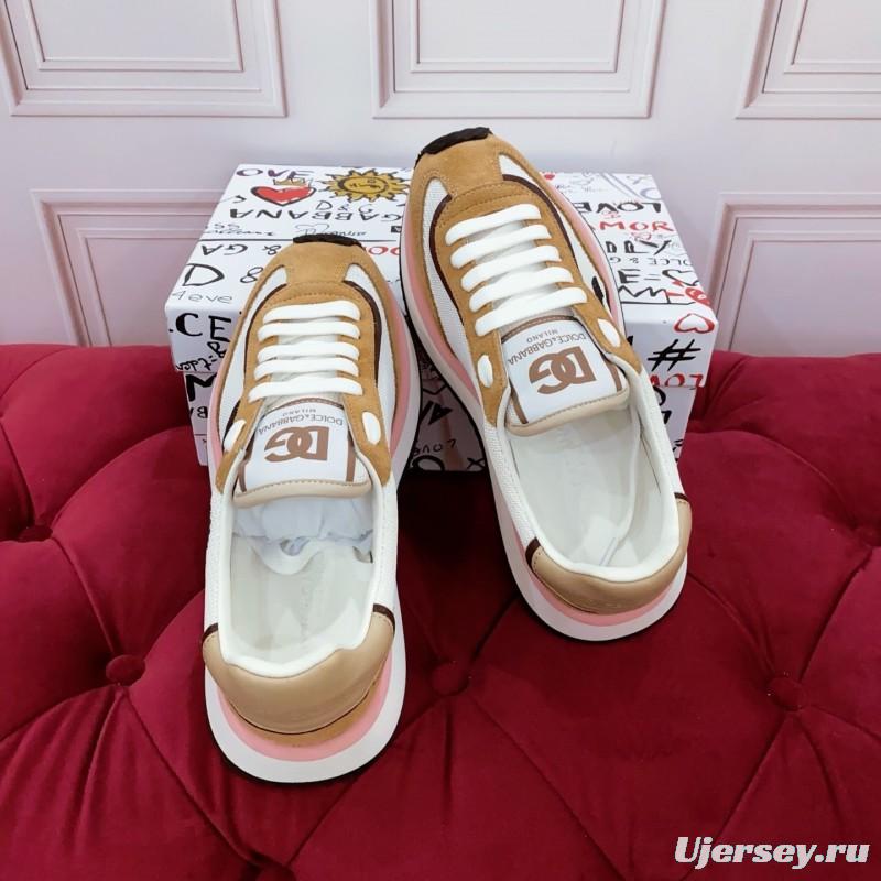 Dolce & Gabbana 2025 Spring Summer Collection Luxury Embroidered Logo Sneakers - AS00300