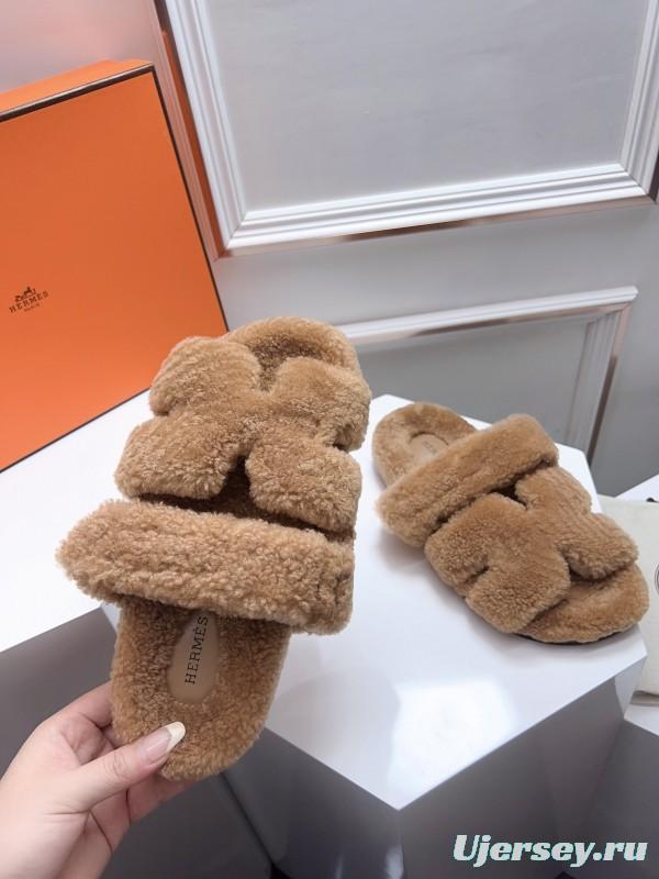 H Erjia Fur Slippers - LY00270