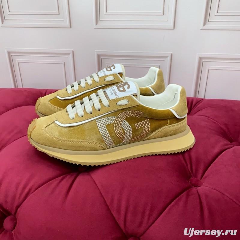 Dolce & Gabbana 2025 SS New Collection Luxury Embroidered Logo Sneakers - AS00300