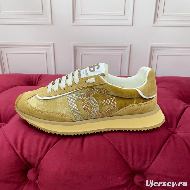 Dolce & Gabbana 2025 SS New Collection Luxury Embroidered Logo Sneakers - AS00300