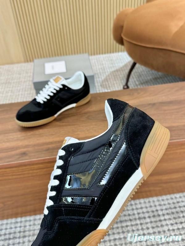 TOM FORD 2025 SS Casual Shoes with Classic Color Blocking and Imported Leather Insole - AS00350
