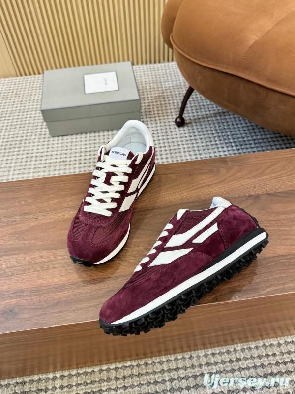 TOM FORD 2025 SS Fashion Casual Shoes with Classic Color Blocking and Imported Leather Insole - AS00350