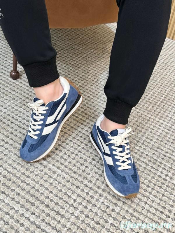 TOM FORD 2025 Spring Summer Fashion Casual Shoes with Classic Color Blocking and Imported Leather Insole - AS00350