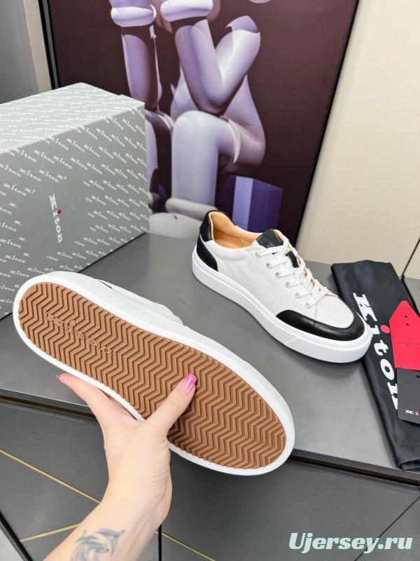 Kiton Spring Summer 2025 Lace-Up Old Money Style Casual Men's Shoes - KFY00320