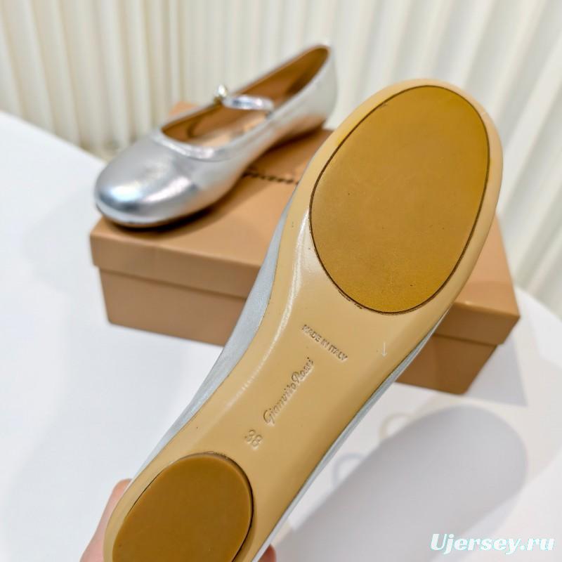 Gianvito Rossi Bohemian Style Flat Ballet Shoes - LY00310