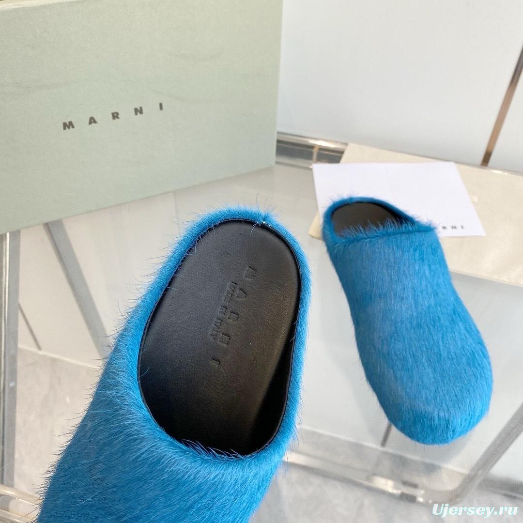 Marni 2025/SS Pony Hair Loafer Shoes - LY00