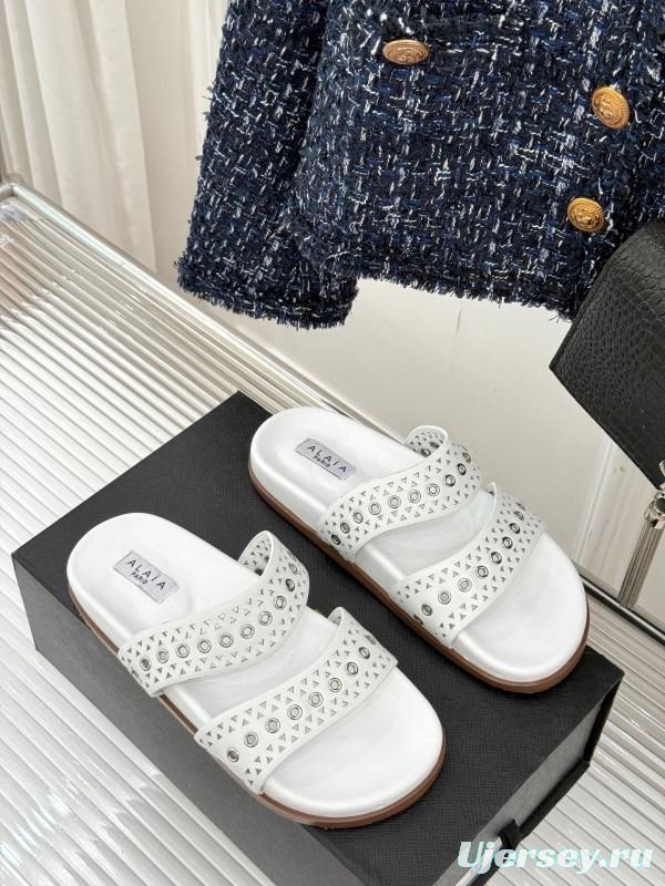 Alaia Spring Summer 2025 Laser-Cut Casual Sandals - KFY00260