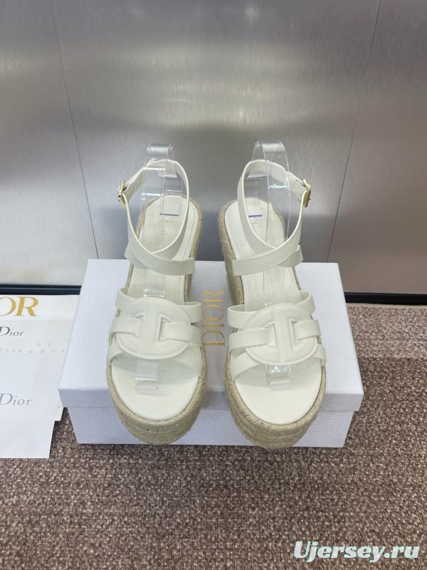 Dior D-Club Jelly Color Hollow Layered Cross Strap Platform High Heel Women Shoes - KFY00290