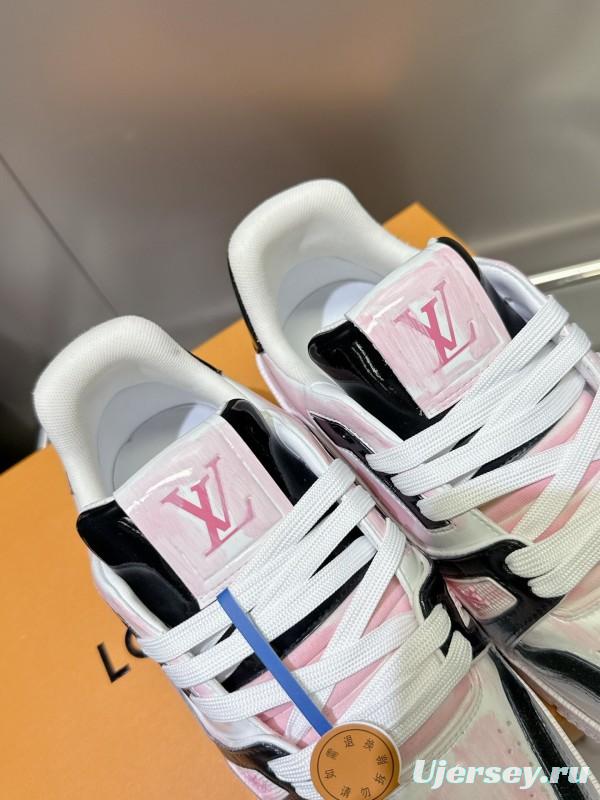 Louis Vuitton Trainer Basketball Series Cracked Ice Glue Process Sneakers - LY00490