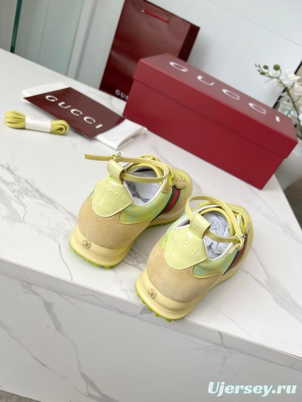 Gucci Women's Casual Shoes with GG Supreme Print and Metal Horsebit Detail - AS00330