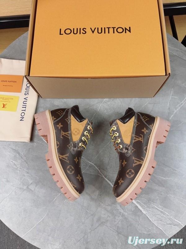 Timberland LV Monogram Waterproof Suede Leather 6-Inch Boots - LY00370