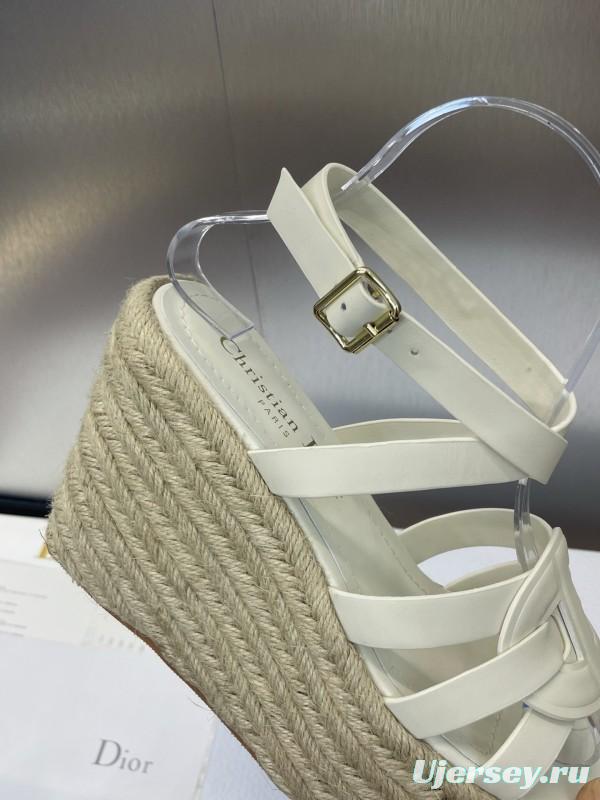 Dior D-Club Jelly Color Hollow Layered Cross Strap Platform High Heel Women Shoes - KFY00290