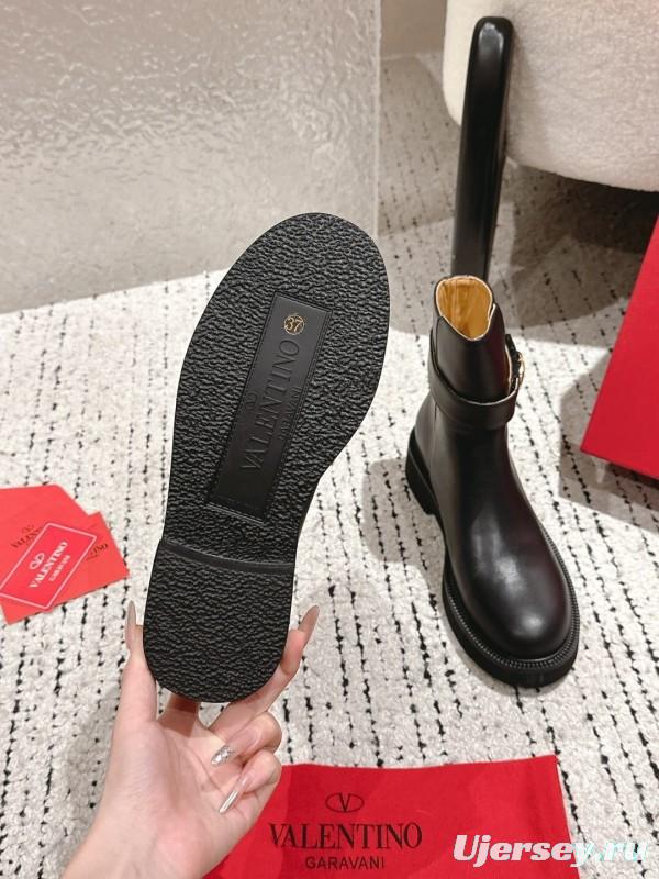 Valentino 2025 SS Collection Metal Element Short Boots - LY00330