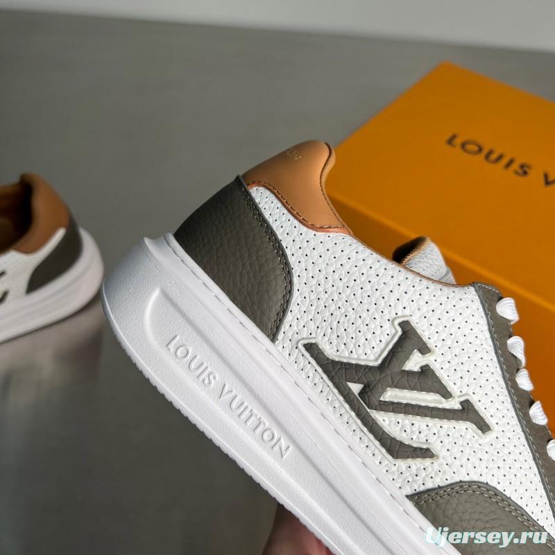Lv Beverly Hills Low Top Fashion Sneakers Men's Shoes - YC