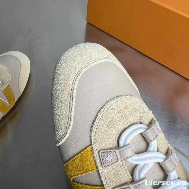 Lv Sneakerina 2025 SS Ballet Round Toe Lace-Up Low Top Lifestyle Casual Shoes - YC