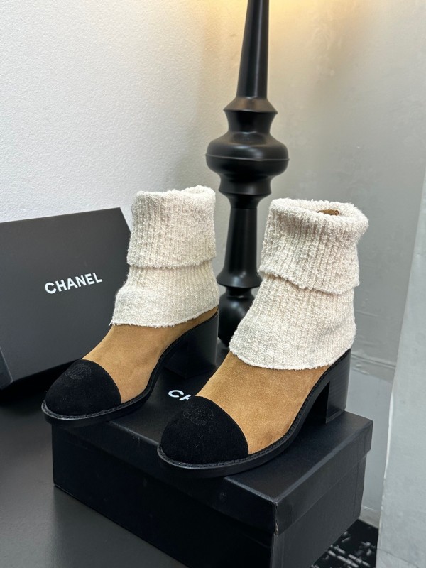 Chanel 2025 SS Short Boots Essential Fall Winter Item - LY00260