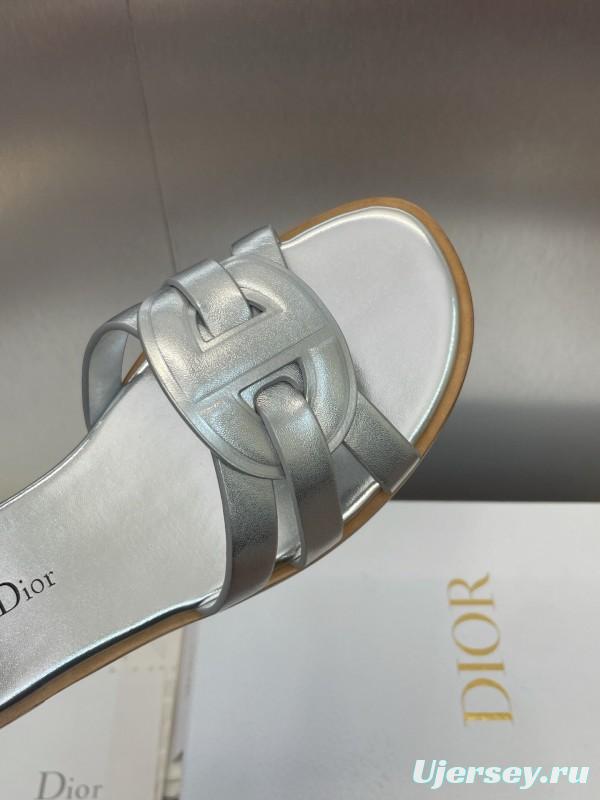 Dior D-Club Jelly Color Hollow Layered Cross Strap Women's Sandals - KFY00280