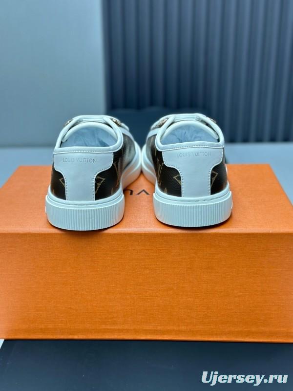 Louis Vuitton Time Out Series Animal Print Casual White Sneakers - AS00260