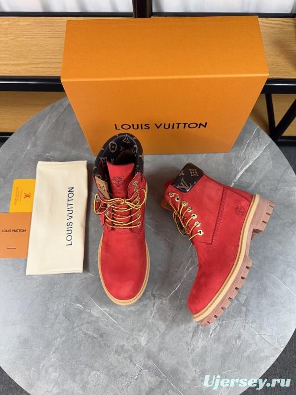 Timberland x LV Monogram Ankle Boots Waterproof Suede - LY00380