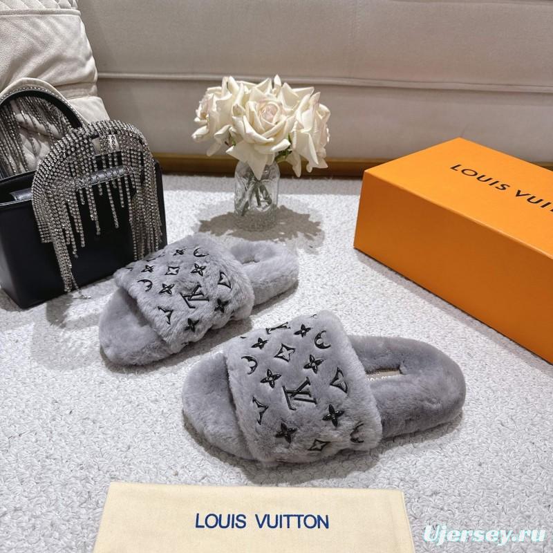 Lv 2025 SS Wool Lazy Slippers - LY00240