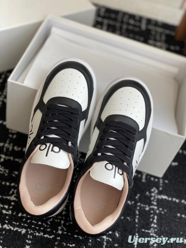 Alo 2025 SS Two-Tone White Sneakers Chunky Sole Comfort Casual - KFY00280