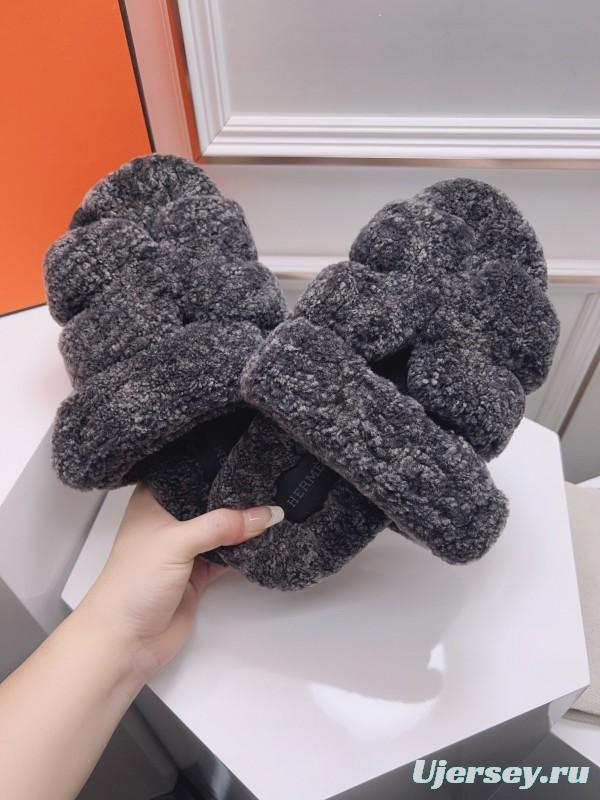H Erjia Fur Slippers - LY00270