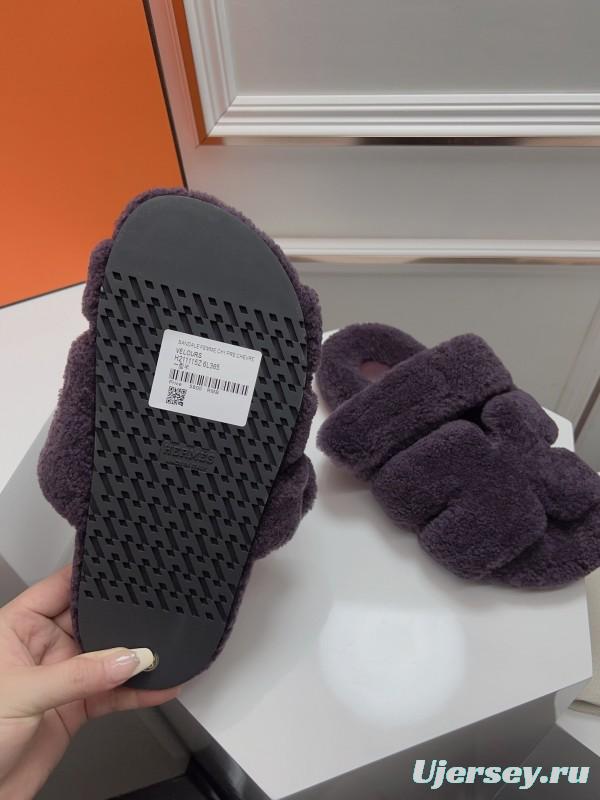 H ERLING Mao Slippers 2025 SS Collection Genuine Fur Comfort - LY00270