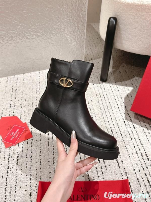 Valentino 2025 SS Collection Metal Element Short Boots - LY00330