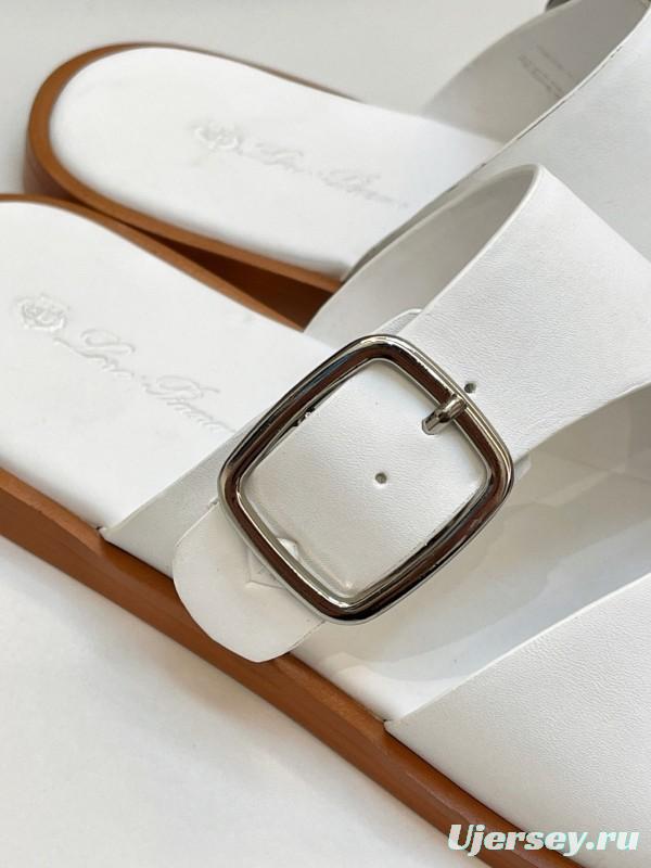 Loro Piana Men's Spring/Summer 2025 Casual Sandals with High-Quality Stitching - AS00250