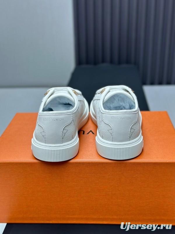 Louis Vuitton Time Out Series Animal Print Casual White Sneakers - AS00260