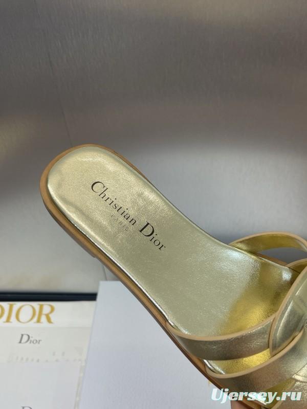 Dior D-Club Jelly Color Hollow Layered Cross-Strap Women Sandals - KFY00280