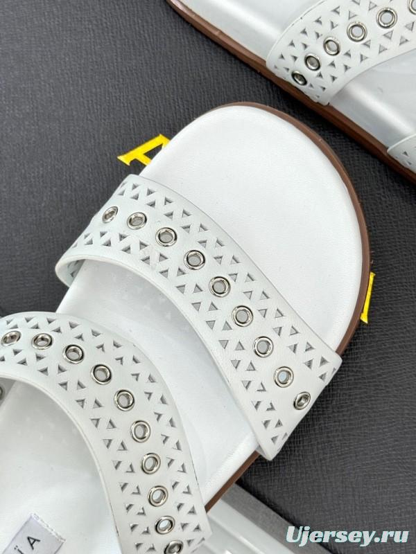 Alaia Spring Summer 2025 Laser-Cut Casual Sandals - KFY00260